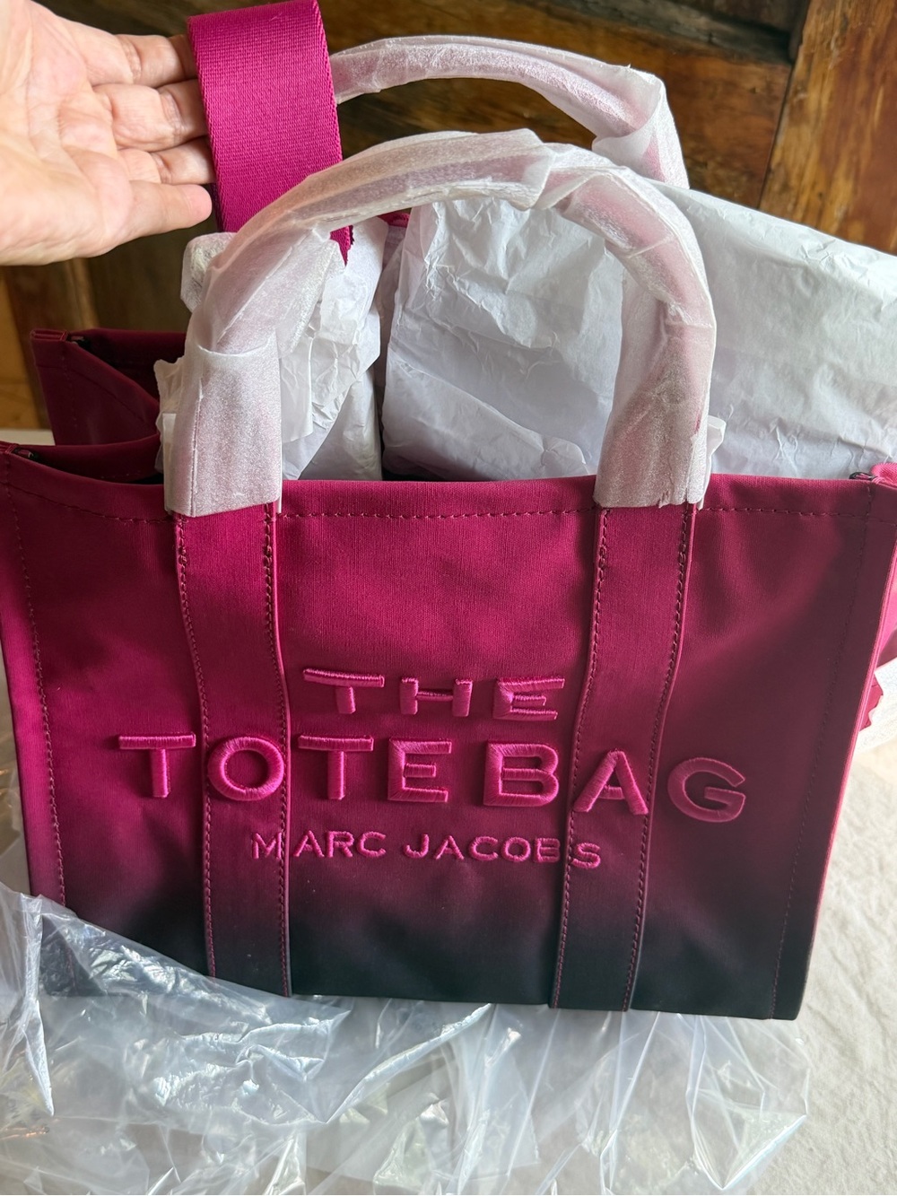 Marc Jacobs Pink to Black Ombre 'The Tote Bag' Canvas Tote NWT!!! - Picture 4 of 4